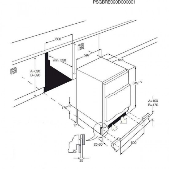Фризер AEG ABB682F1NF