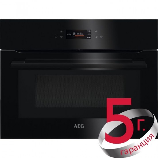Компактна Фурна за вграждане с микровълни AEG KMK721880B