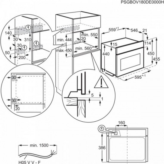 Компактна фурна с микровълни  AEG KMK968000M