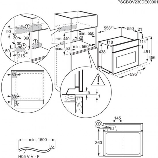 Компактна фурна  с микровълни AEG NKM7N721T