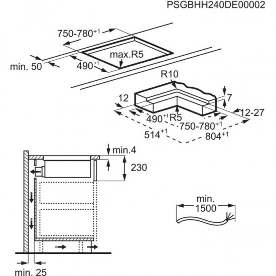 Плот за вграждане AEG TH84CC23CZ
