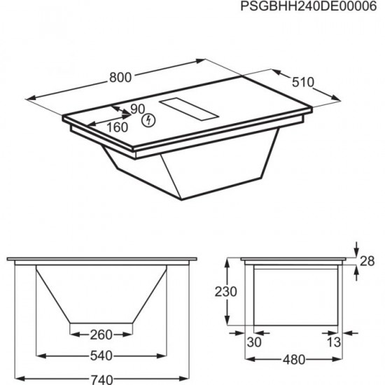 Плот за вграждане AEG TH84CC23CZ