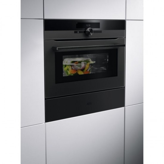 Компактна Фурна за вграждане с микровълни AEG KMK965090T