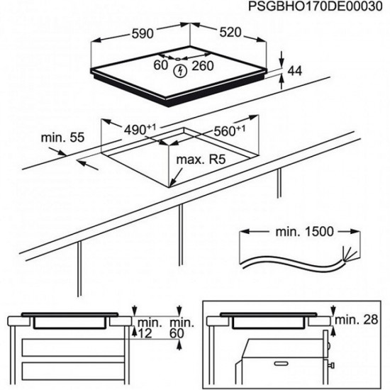 Плот за вграждане AEG IKE64441FB