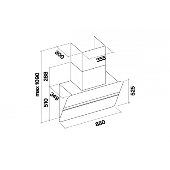 Абсорбатор FALMEC FLIPPER 85 BK NRS