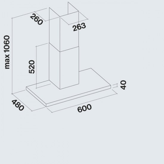 Абсорбатор FALMEC LUMEN WALL 60
