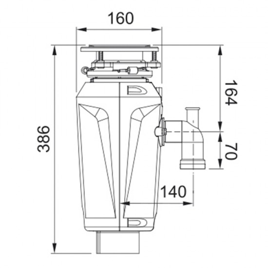 Диспозер Franke Slim 75