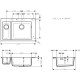 Кухненска мивка Hansgrohe S510-F635
