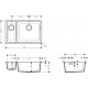 Kухненска мивка за монтаж под плот hansgrohe S510-U635