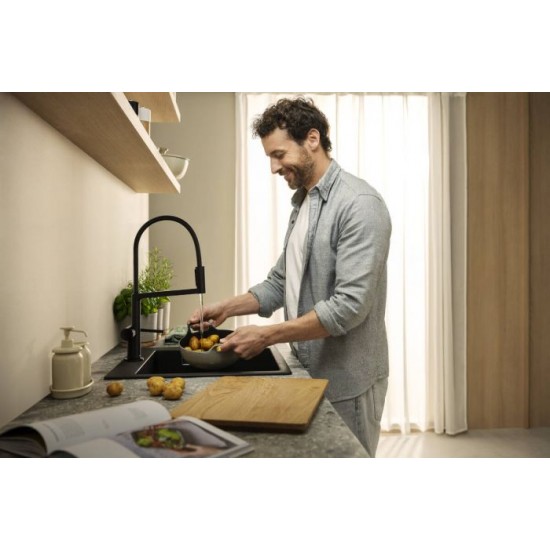 Смесител Hansgrohe Talis Select M54 Semi-Pro, Matt Black, 3jet