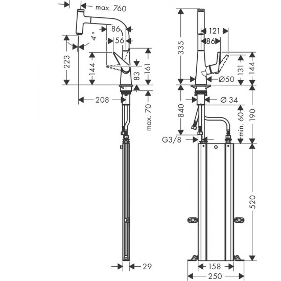 Смесител Hansgrohe Talis Select M5117-H220 SSF