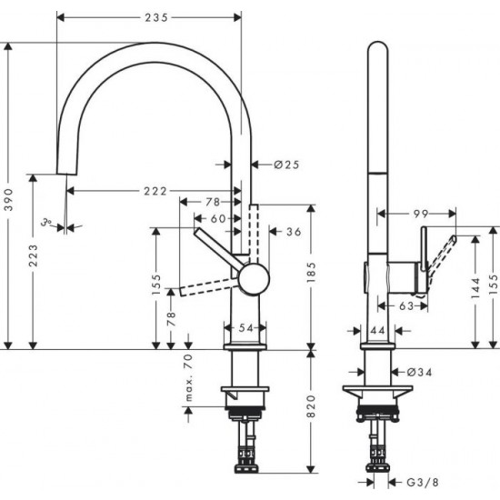Смесител Hansgrohe  Talis MB54-H220