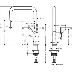 Смесител Hansgrohe Talis M54 - U220