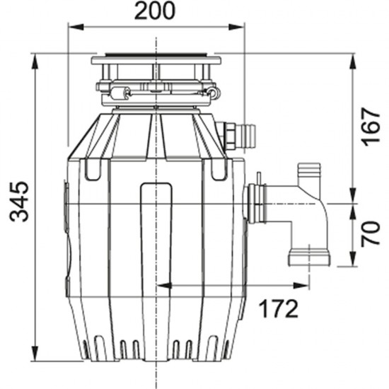 Диспозер Franke Turbo Elite TE75 WDU