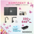 Комплект Мивка SCHOCK RONDA, смесител fix и подарък гевгир