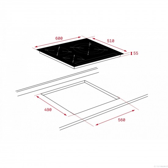 Плот за вграждане Teka IZC 63630 white MasterSense