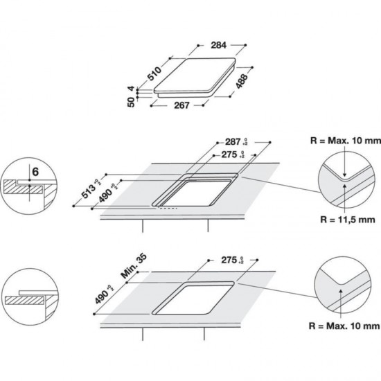 Плот за вграждане Whirlpool WS Q0530 NE 