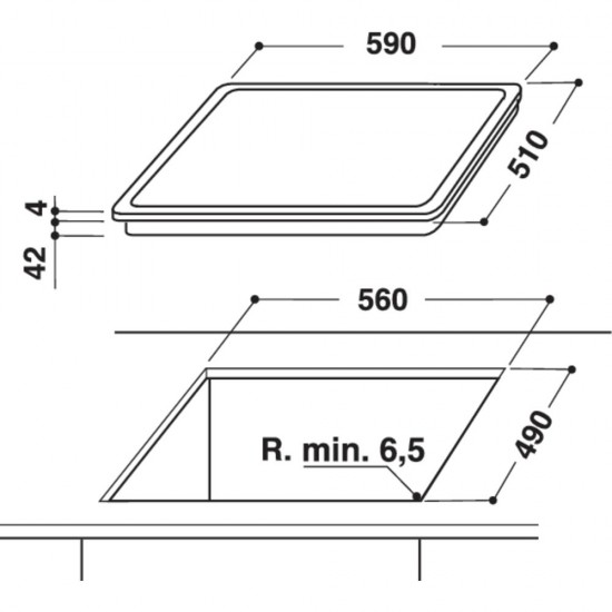 Плот за вграждане Whirlpool AKT 8190/BA